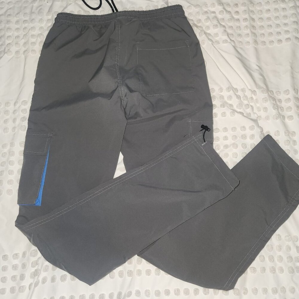 American Stitch Stretch Slim Grey Cargo Pants, Mens M, Retail 99